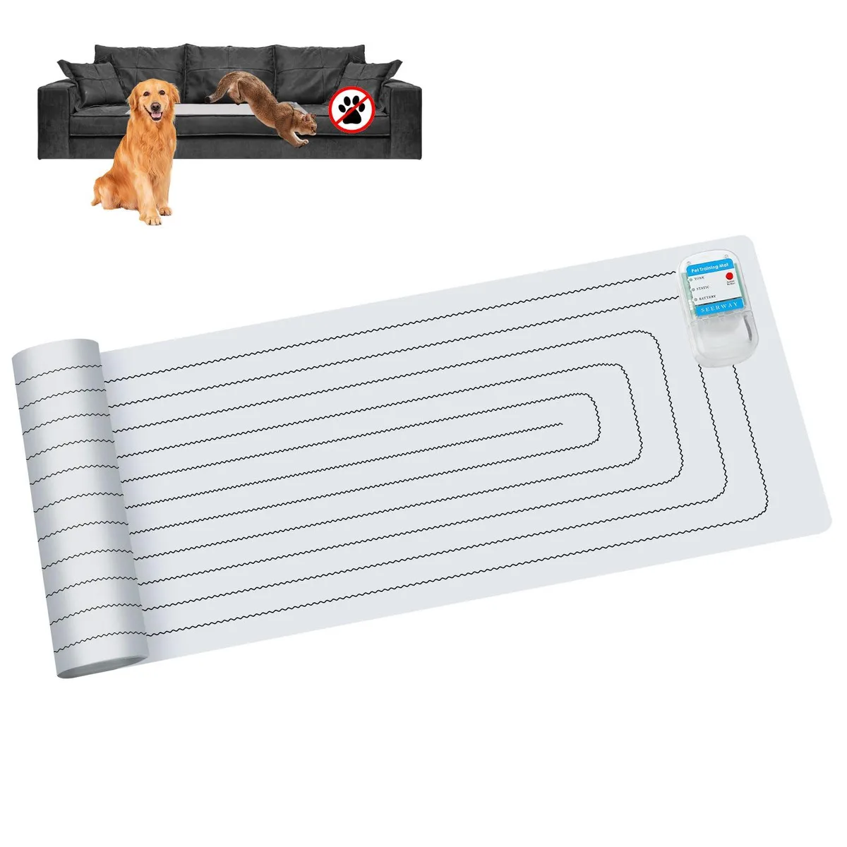 Scat Pet Shock Mat 60x12 in Battery Operated 3 Modes — product photo