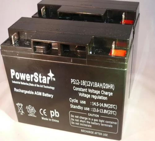 BatteryJack inc. BatteryJack inc. 12V 18Ah UPS Replacement Battery Replaces 20Ah BB HR22-12 HR2212 2 Pack — product photo