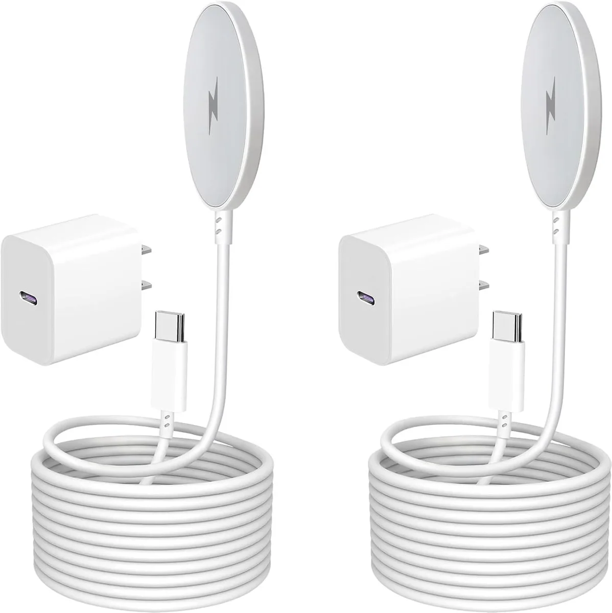 Luisport Luisport 2Pack 6FT Mag-Safe Wireless Charger 15W with USB-C Block — product photo