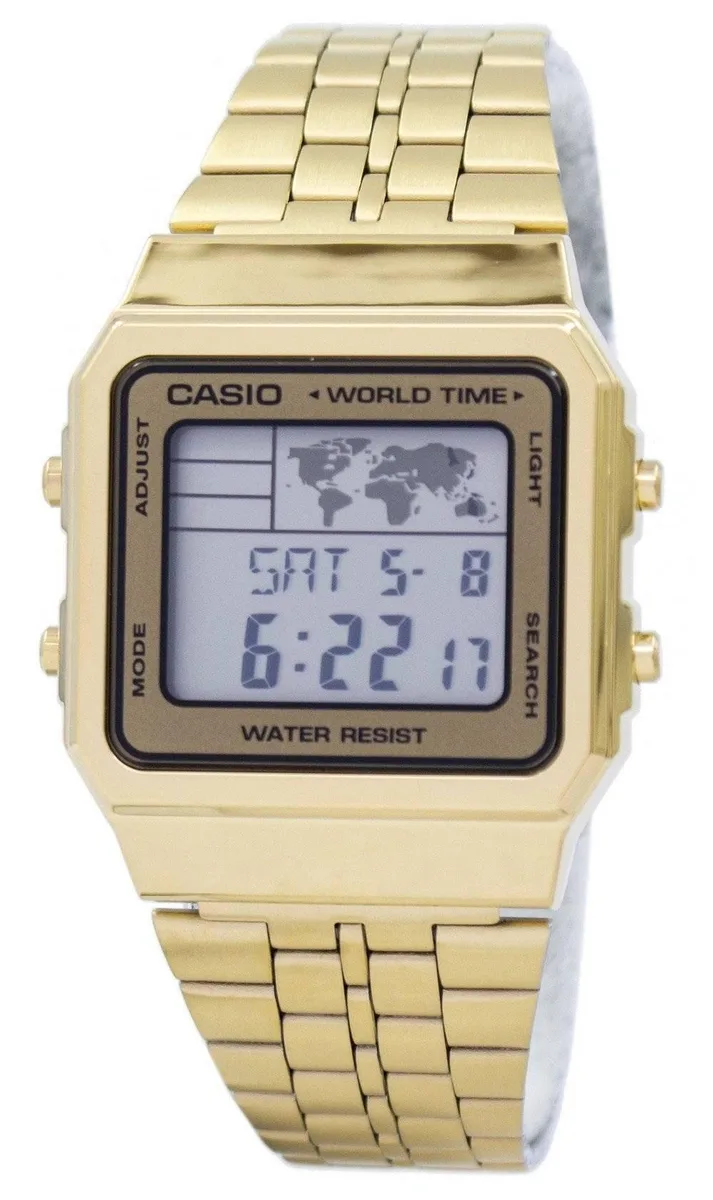CASIO CASIO A500WGA-9DF Digital Sports Watch Gold Tone 34.00 mm 30m — product photo