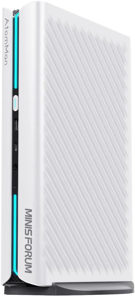minisforum minisforum DeskMini Ryzen 9 8945HX 32GB DDR5 1TB RTX 5060 barebone mini PC — product photo