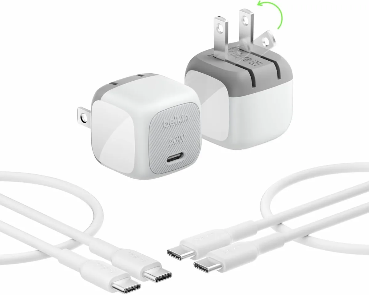 ONITOON ONITOON USB-C Wall Charger 20W 2-Pack with Cable White — product photo