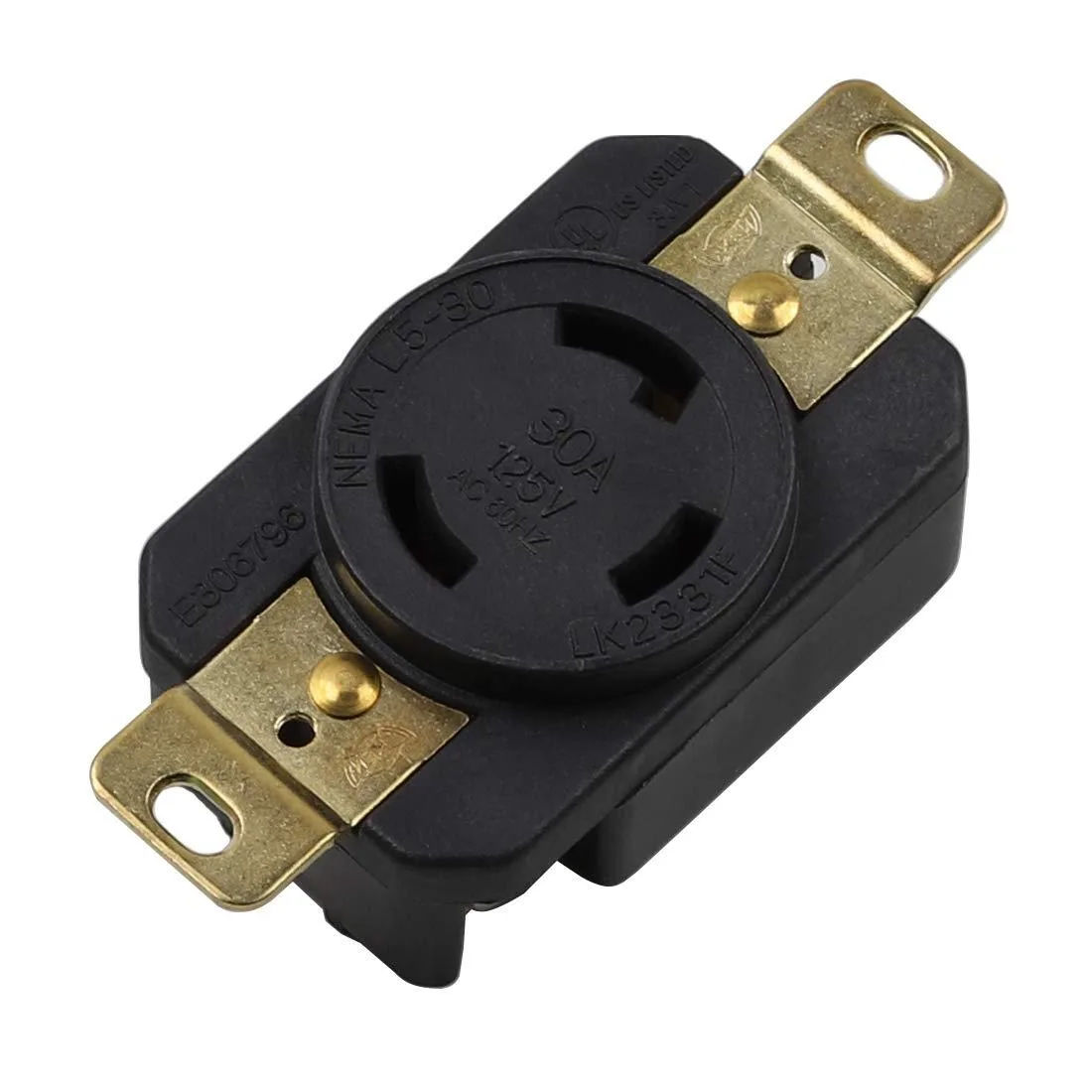 LORDWORLD LORDWORLD L5-30R 30A 125V Twist Lock Receptacle LK-2331F — product photo