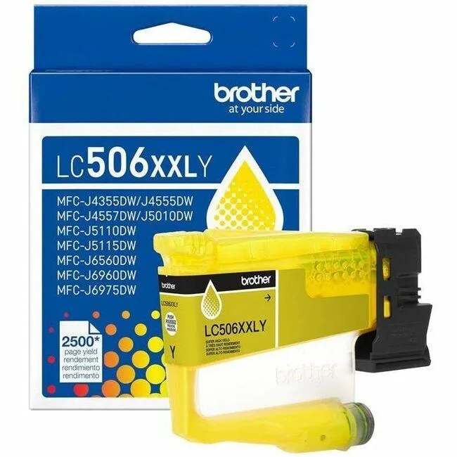 Brother Brother LC506XXLY Super High Yield Yellow Ink Cartridge — product photo