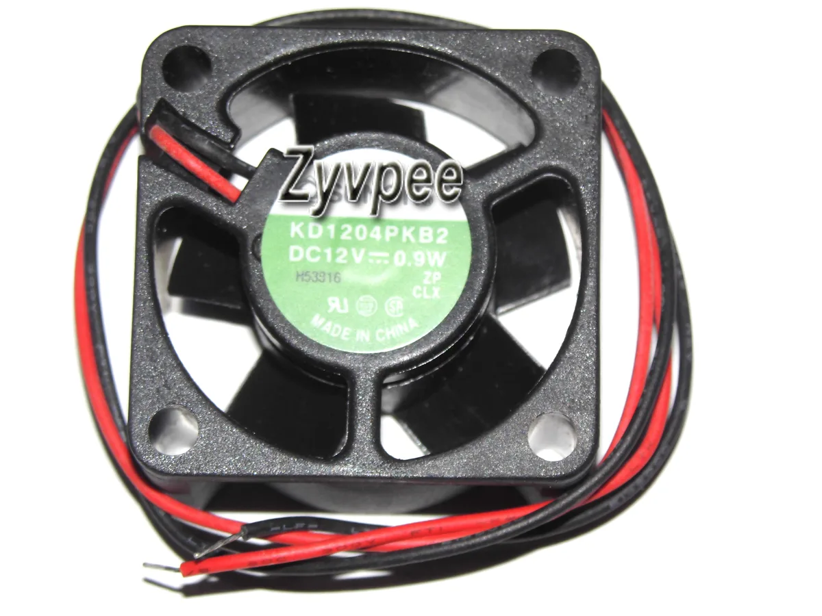 Zyvpee Zyvpee KD1204PKB2 40x20mm 12V .9W 2-wire case fan — product photo