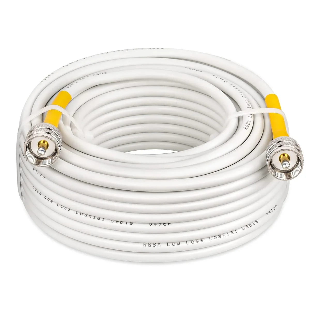 Adafruit Adafruit 2 in 1 Accessory RG8x Coaxial Cable 50ft PL259 Male to Male 95% Shielding 2.2in Heat Shrink — product photo