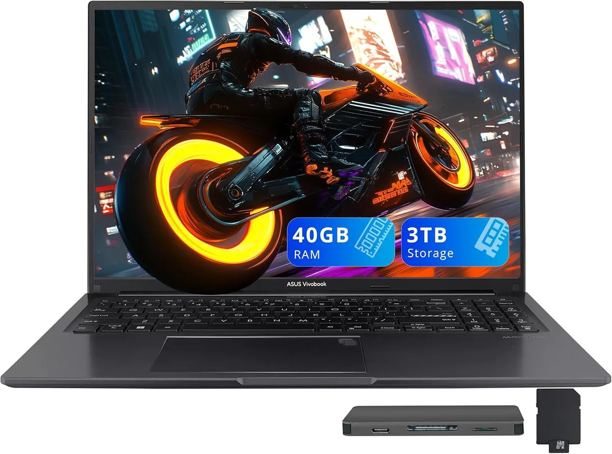ASUS ASUS Vivobook 16" WUXGA business laptop i7-1355U 40GB 2TB SSD + 1TB Docking Station Set Black — product photo