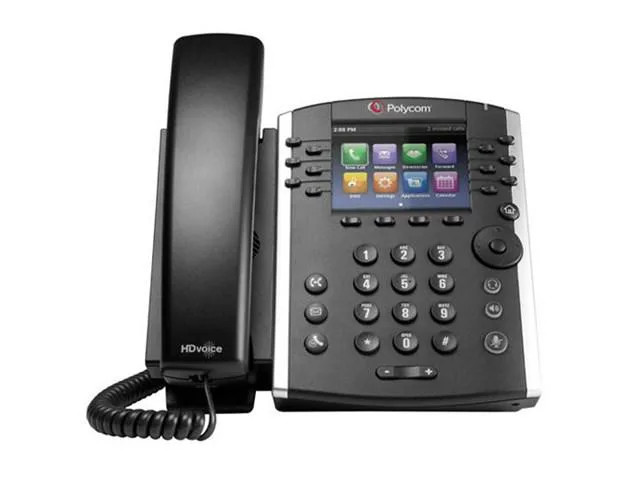 POLYCOM POLYCOM VVX 411 12-line corded phone — product photo
