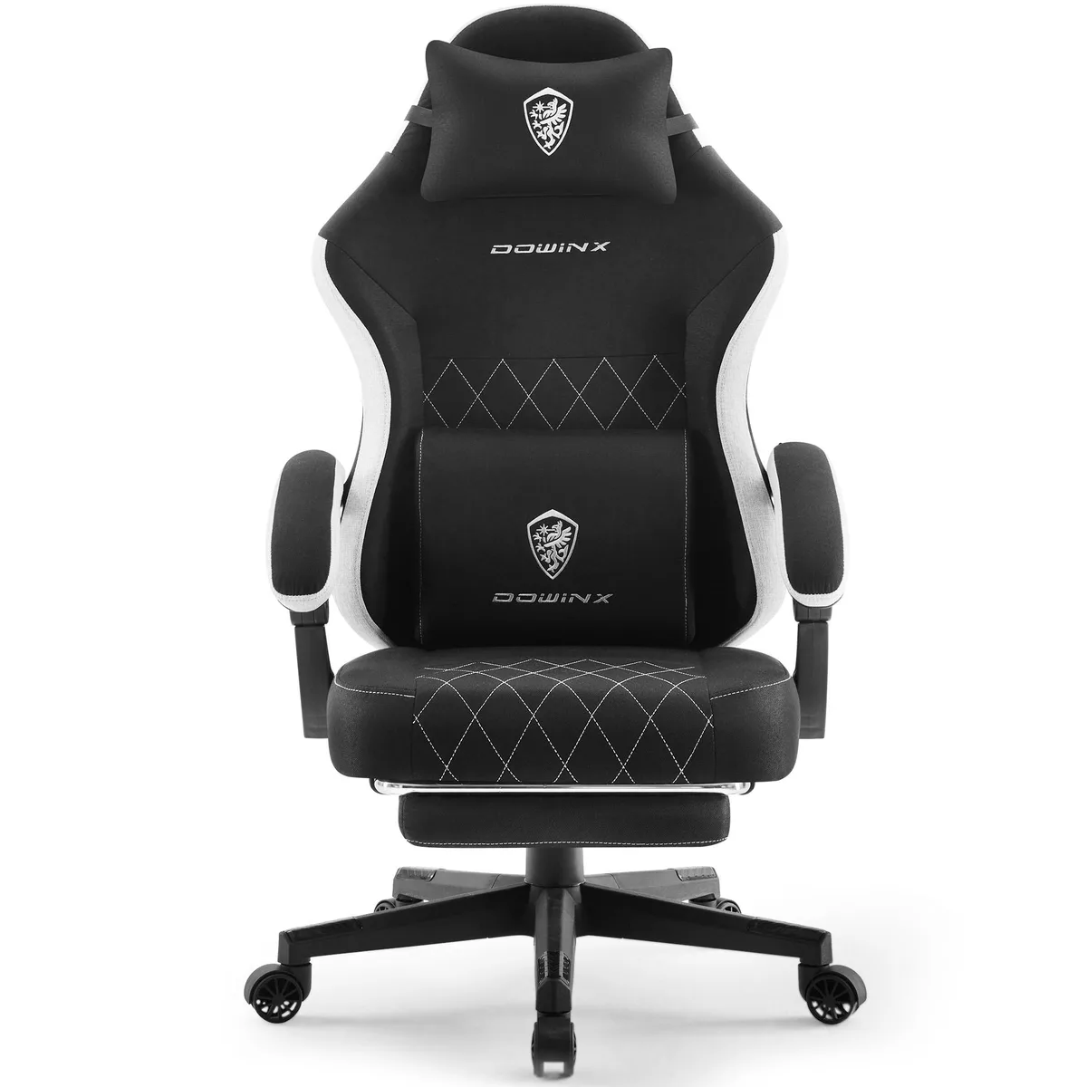 Dowinx Dowinx LS-6650F gaming chair fabric pocket spring 300lb black — product photo