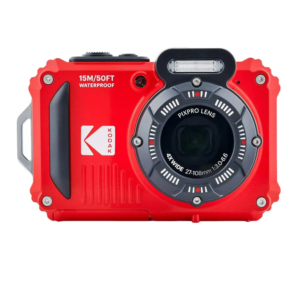 Kodak Kodak WPZ2-RD 16MP 4x zoom 2.7" LCD action camera Red — product photo
