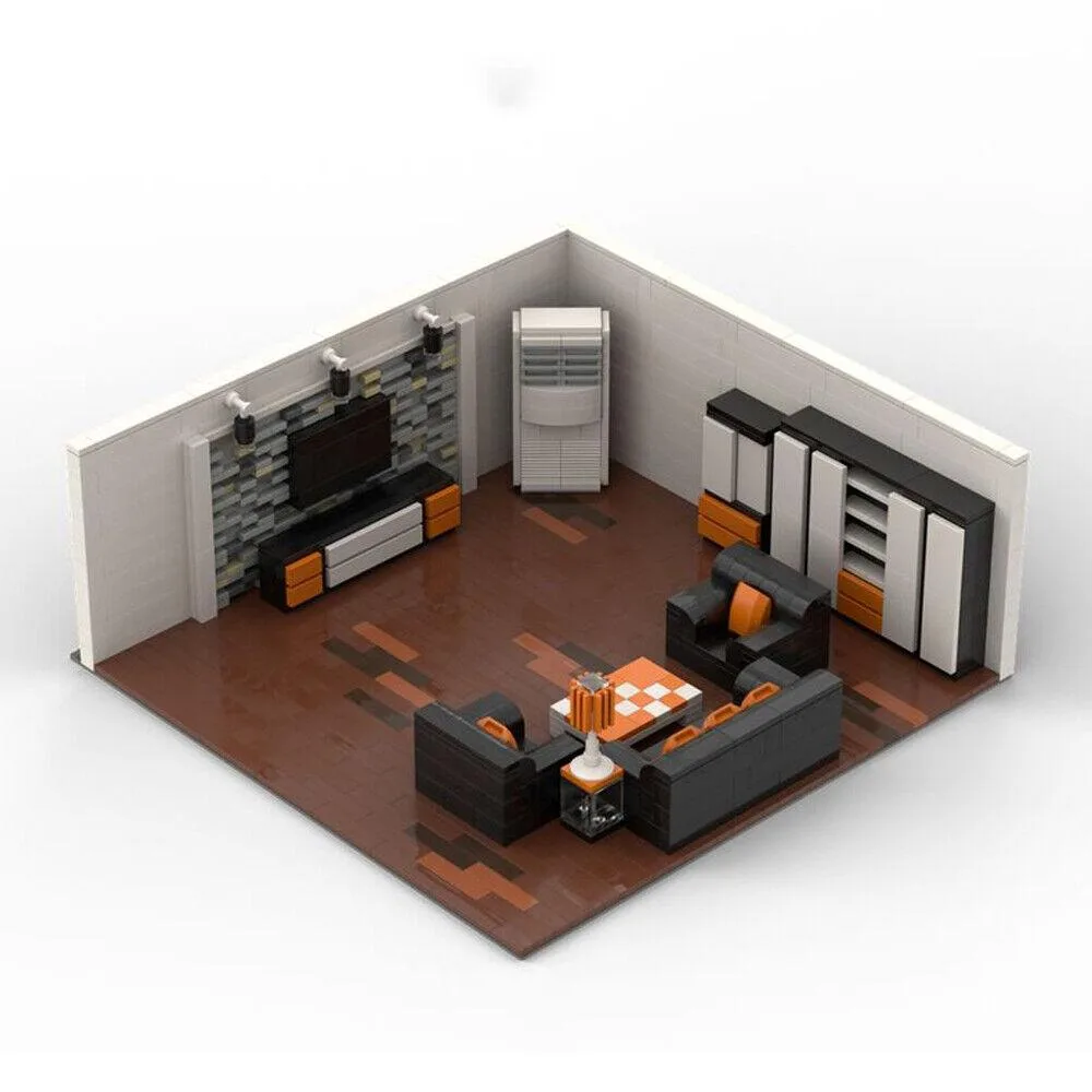 ZITIANYOUBUILD ZITIANYOUBUILD MOC-25770 Living Room Small Inner Room 1051 Parts — product photo