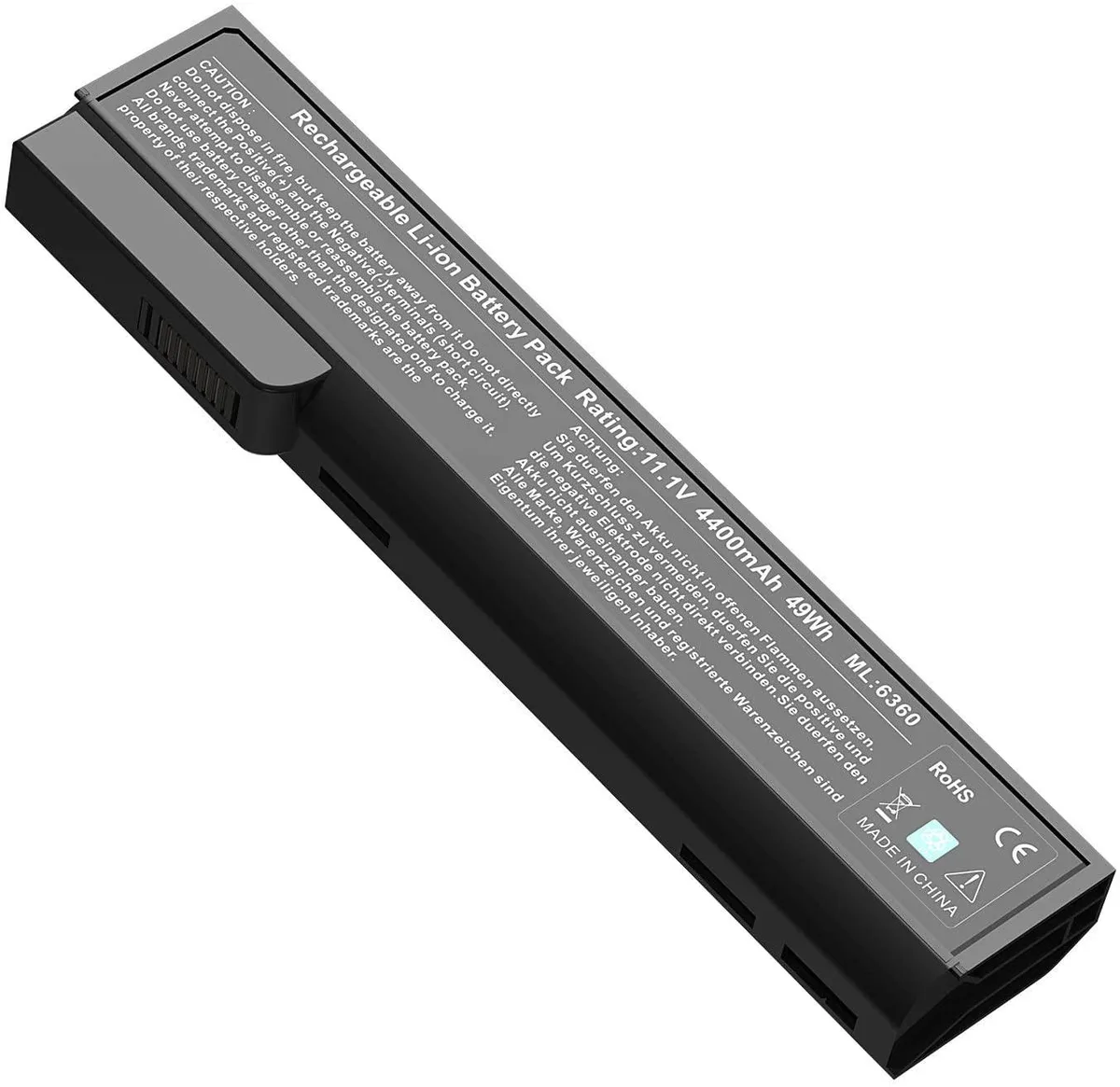 myVolts myVolts 6-cell 5200mAh 11.1V laptop battery for HP EliteBook ProBook — product photo