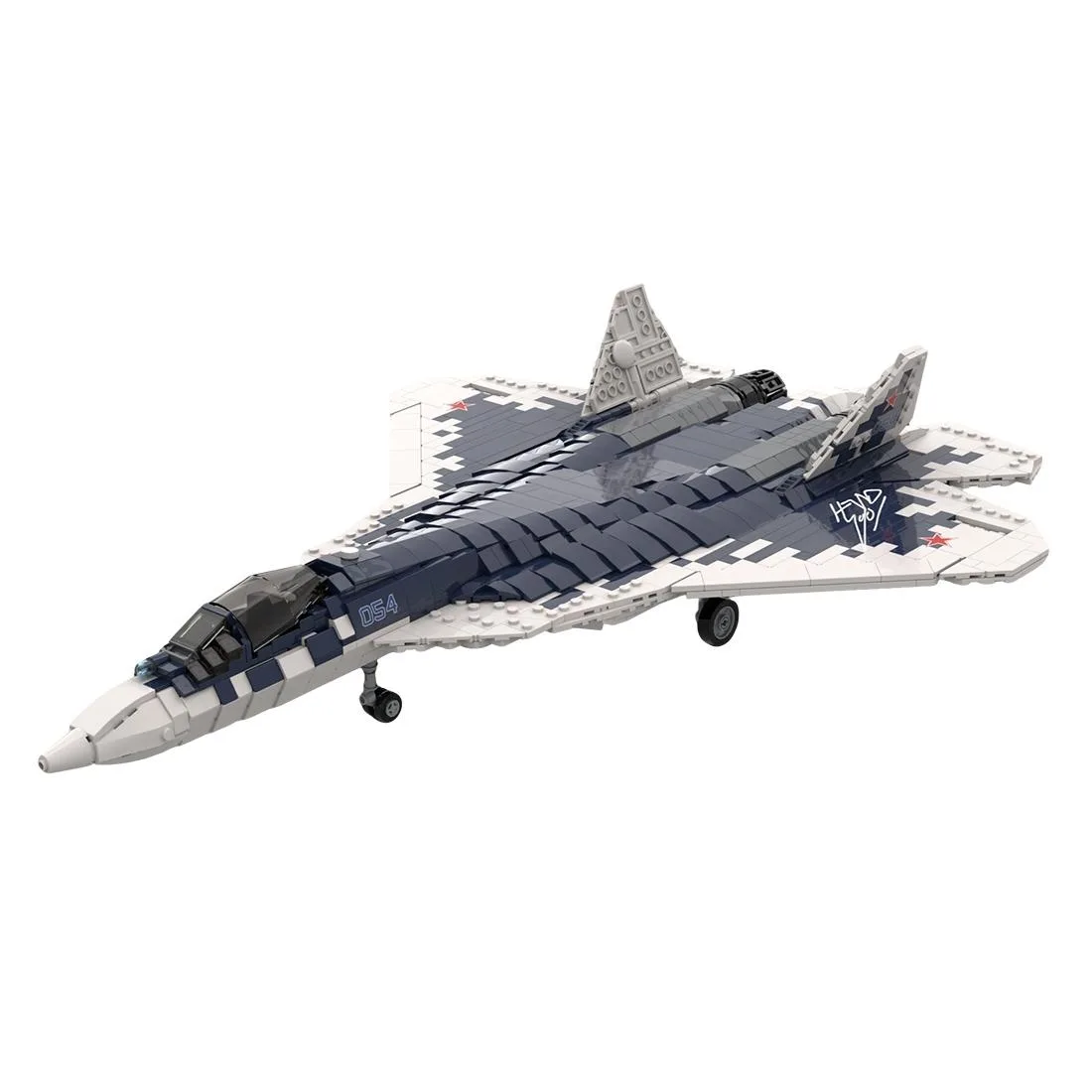 ZITIANYOUBUILD ZITIANYOUBUILD MOC-208186 1/35 Scale Su-57 Building Blocks 2063PCS — product photo