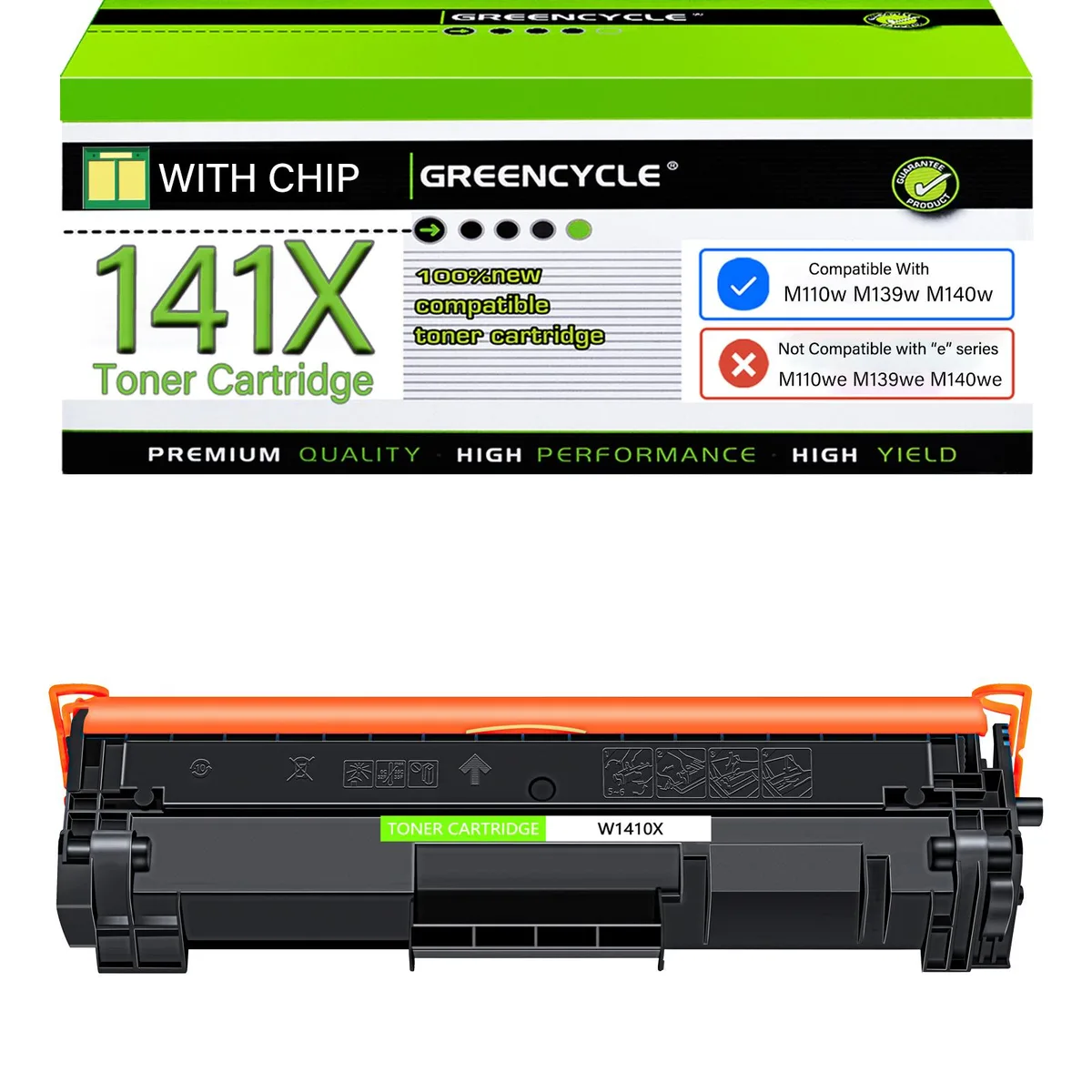 GREENCYCLE GREENCYCLE 141X W1410X Compatible Black Toner Cartridge 2000 Pages — product photo