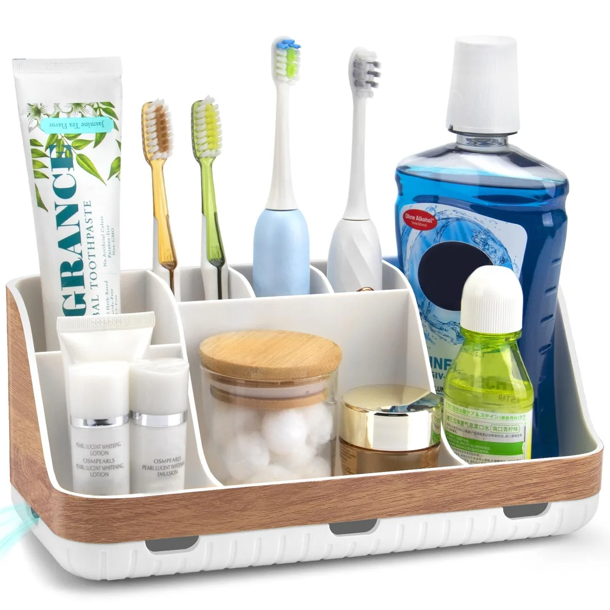  GFWARE Bath Storage 30181600 Woodgrain 11.02x4.92x4.33 in — product photo