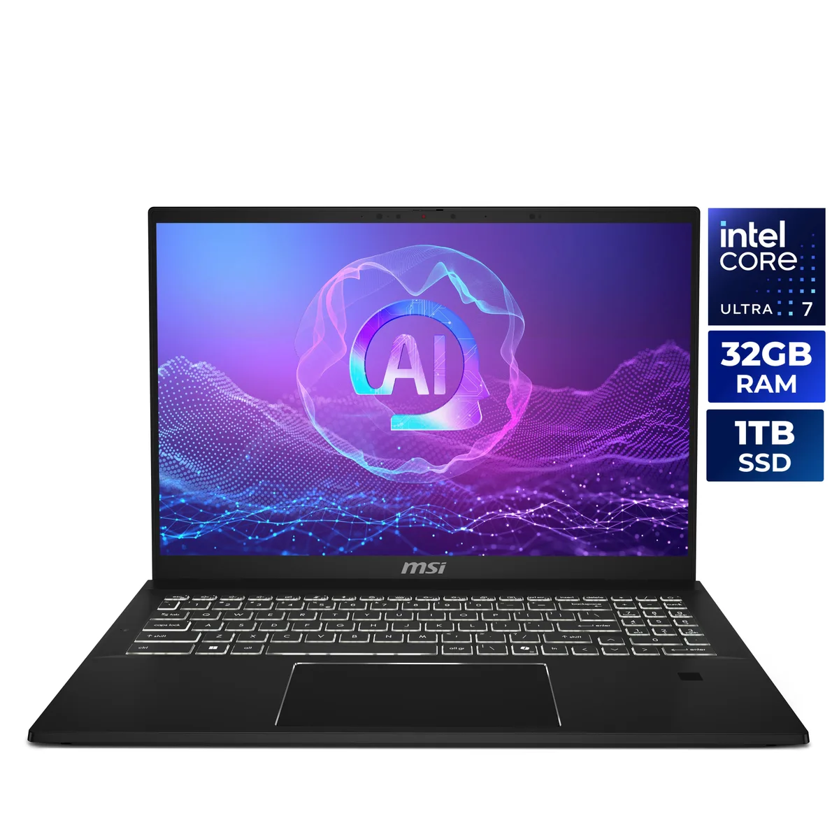 MSI MSI SummitPro 16 AI A2HVETG-074US 2-in-1 laptop Intel Core Ultra 7 255H RTX 4050 32GB 1TB — product photo