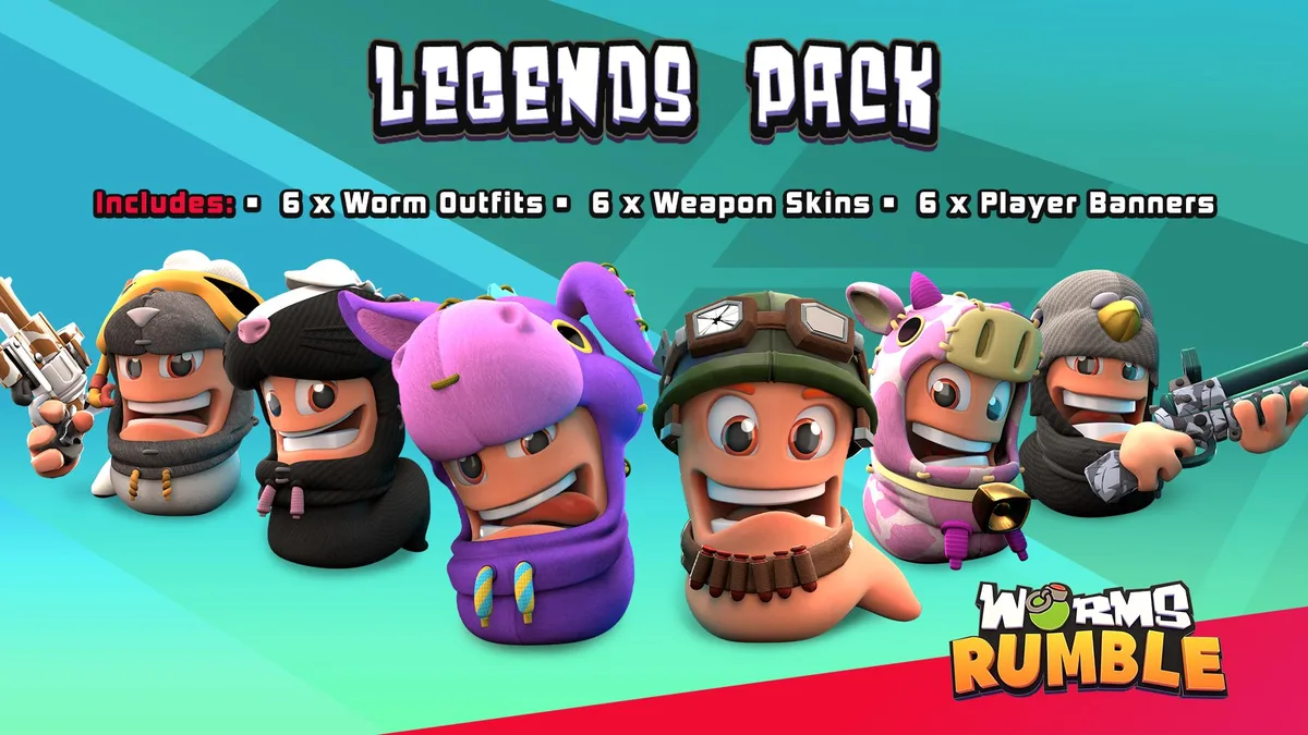 Team 17 Digital Team 17 Digital Worms Rumble Legends Pack 60096 downloadable game — product photo