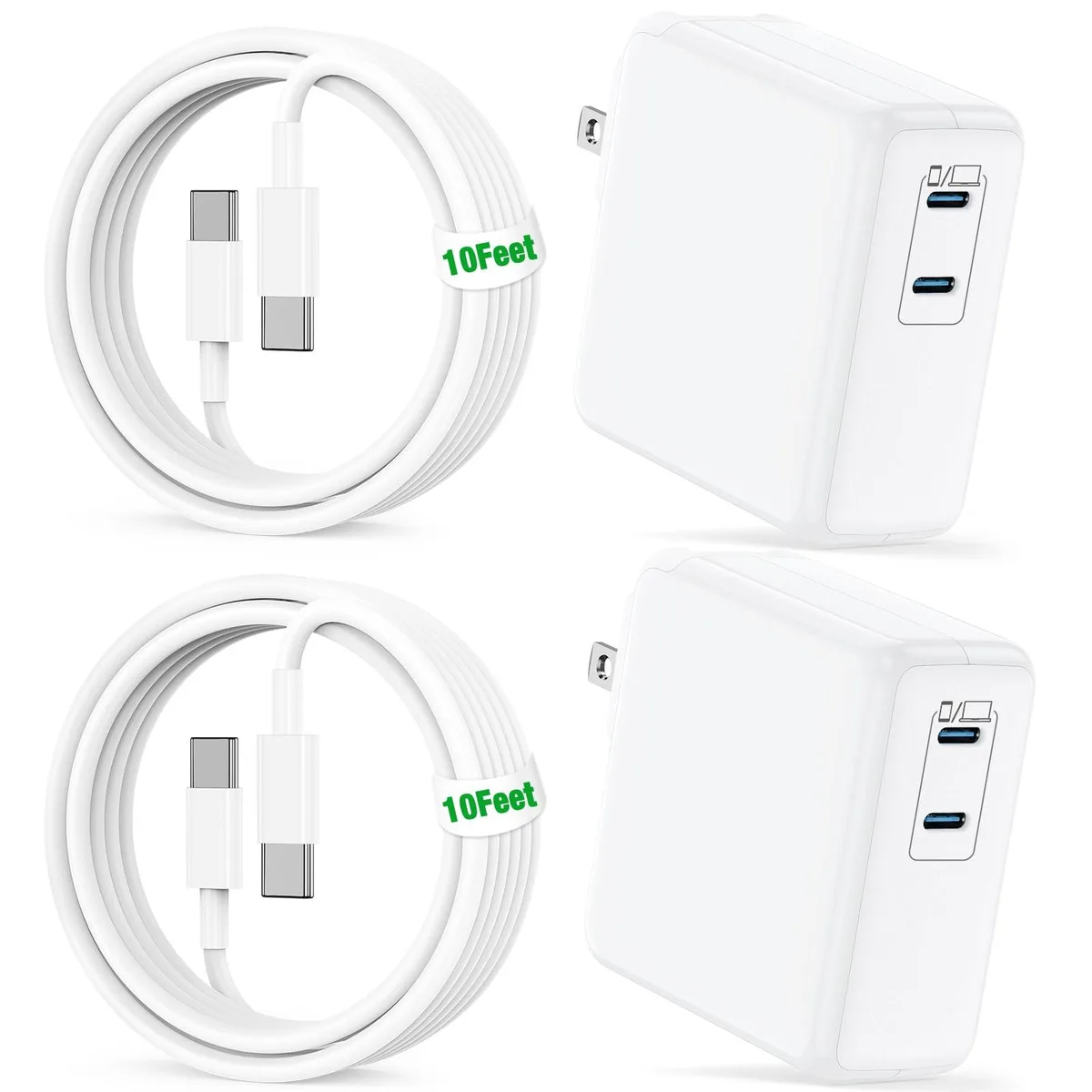 Dell XHD-100W-2C 100W USB-C adapter with 10ft cable