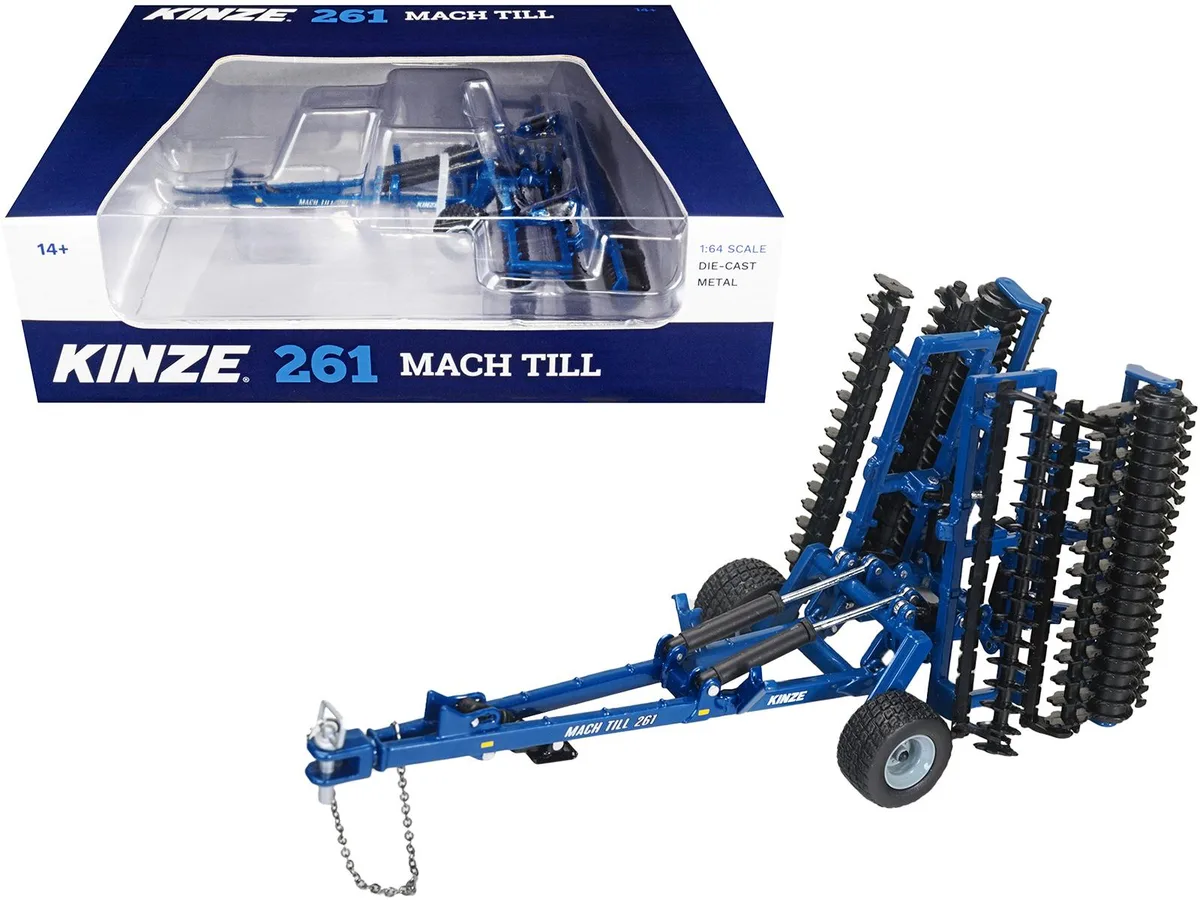SpecCast Collectibles SpecCast Collectibles Kinze 261 Mach Till High-Speed Disc Blue 1/64 Diecast Model — product photo