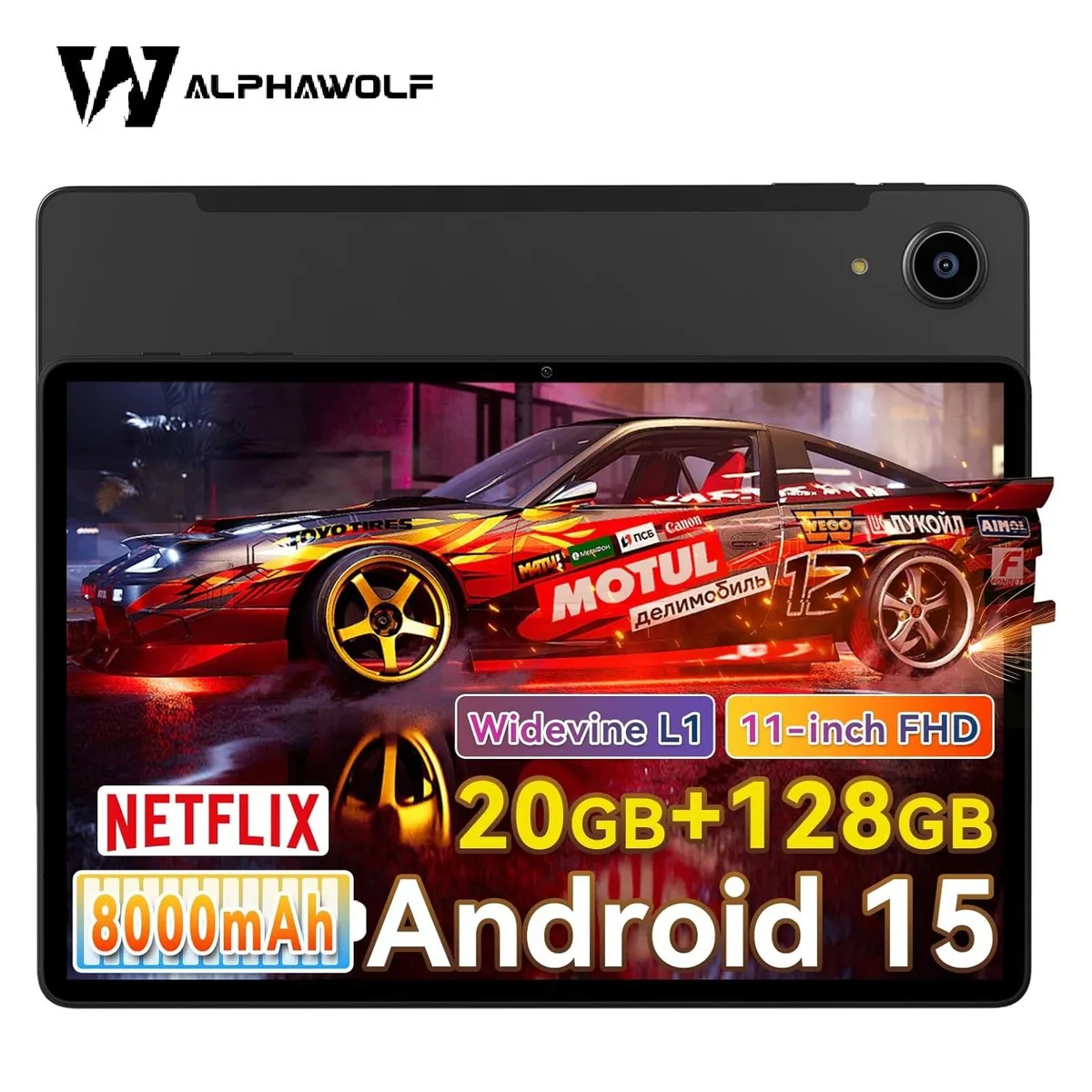Alphawolf Alphawolf Lpad3A 10.1" Android 15 Tablet 20GB 128GB Gray — product photo