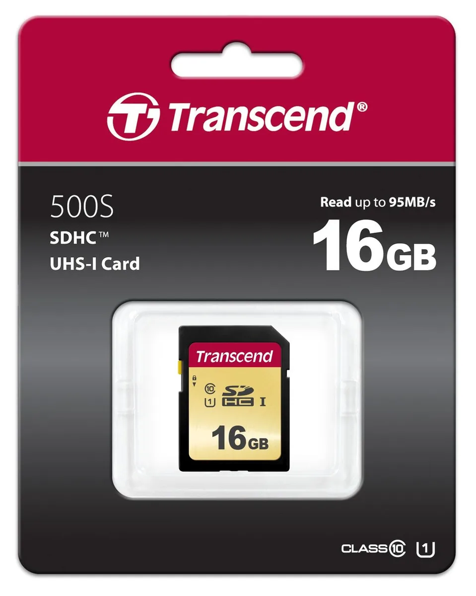 Transcend Transcend 16GB SDHC UHS-I U1 MLC memory card — product photo