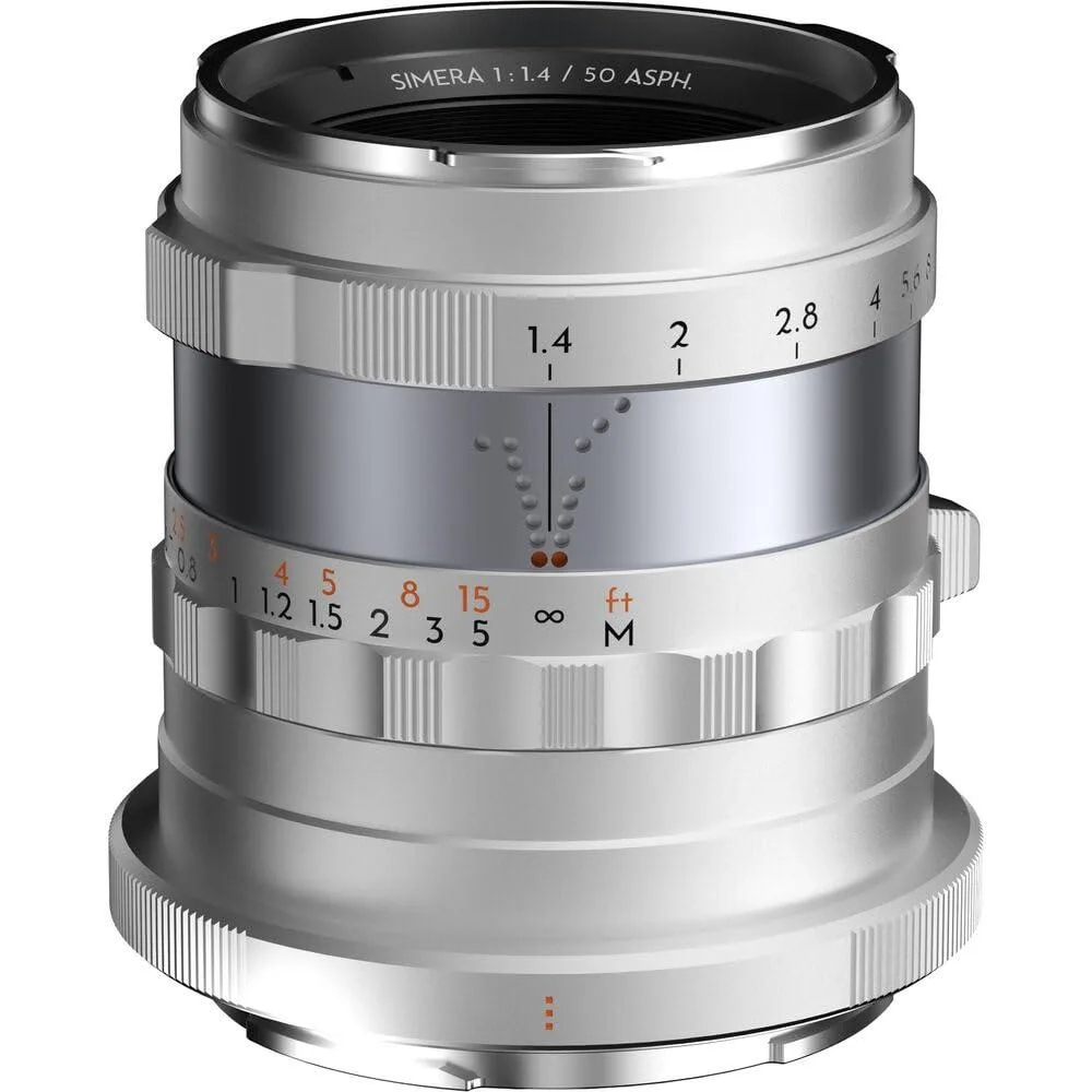 DZOFILM DZOFILM Simera 50mm f/1.4 Lens (Nikon Z, Silver) — product photo
