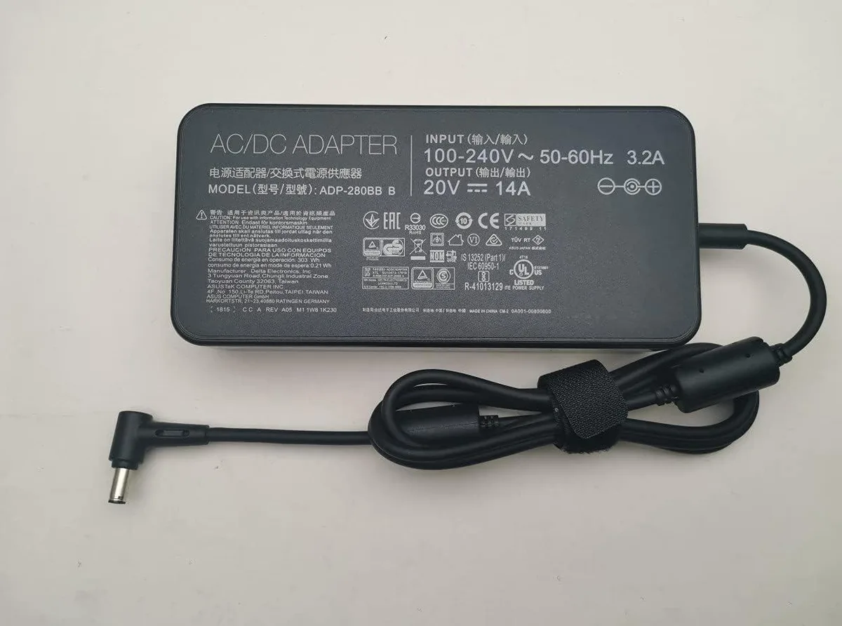 NShi NShi ADP-280BB B 20V 14A 280W 6.0*3.7mm laptop replacement part — product photo