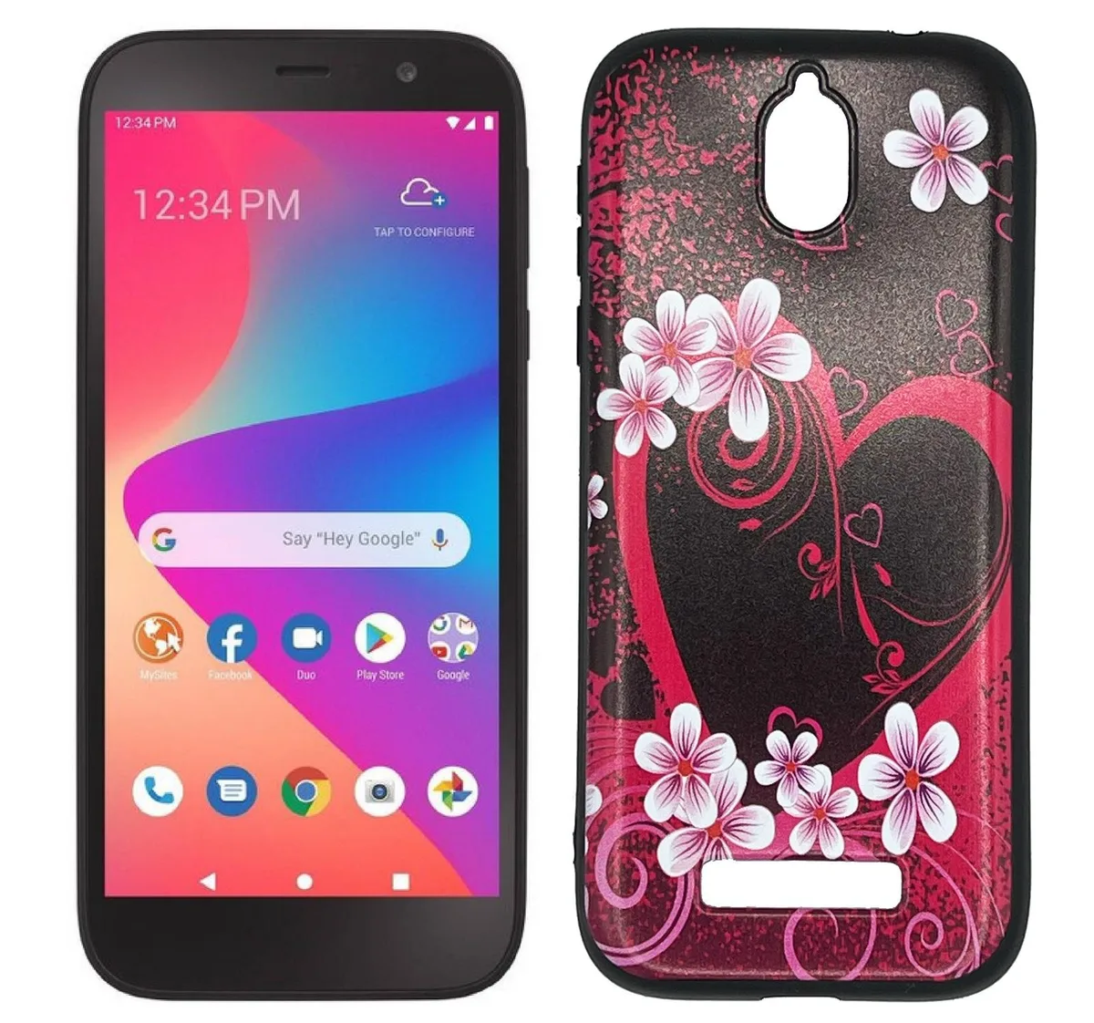 ExtremeCases - Generic ExtremeCases - Generic Slim Flexi TPU Heart Case for Blu View 2 B131DL B130DL — product photo