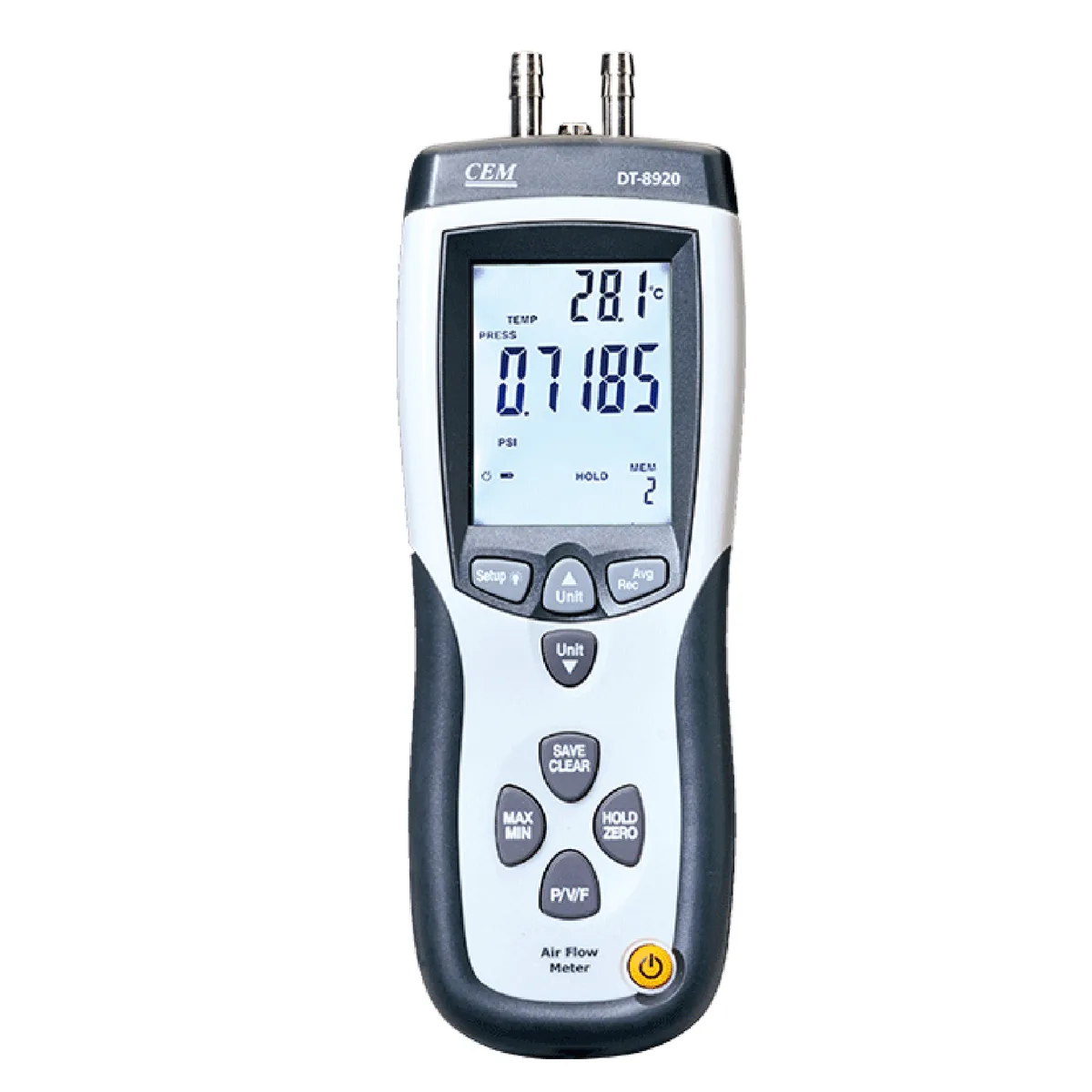 CEM CEM DT-8920 Pressure and Flow Meter electrician tool — product photo