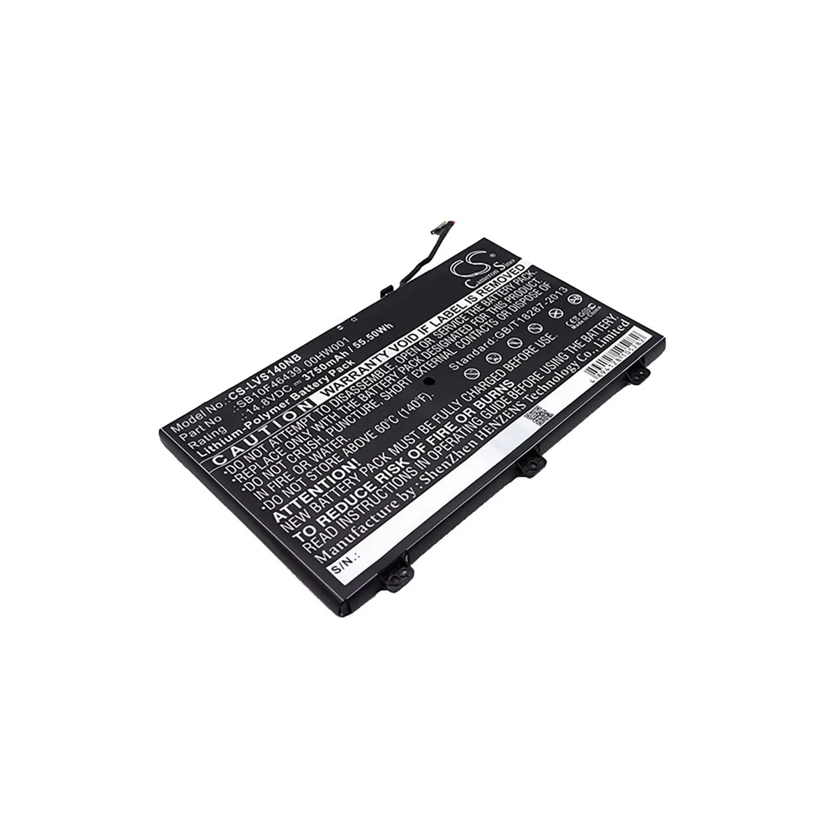 Cameron &amp; Co Cameron &amp; Co DS-CS-LVS140NB laptop battery 3.75 Ah 14.8 V 55.50 Wh black — product photo