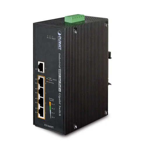 PLANET PLANET IGS-504HPT 5-port Gigabit PoE+ network switch — product photo