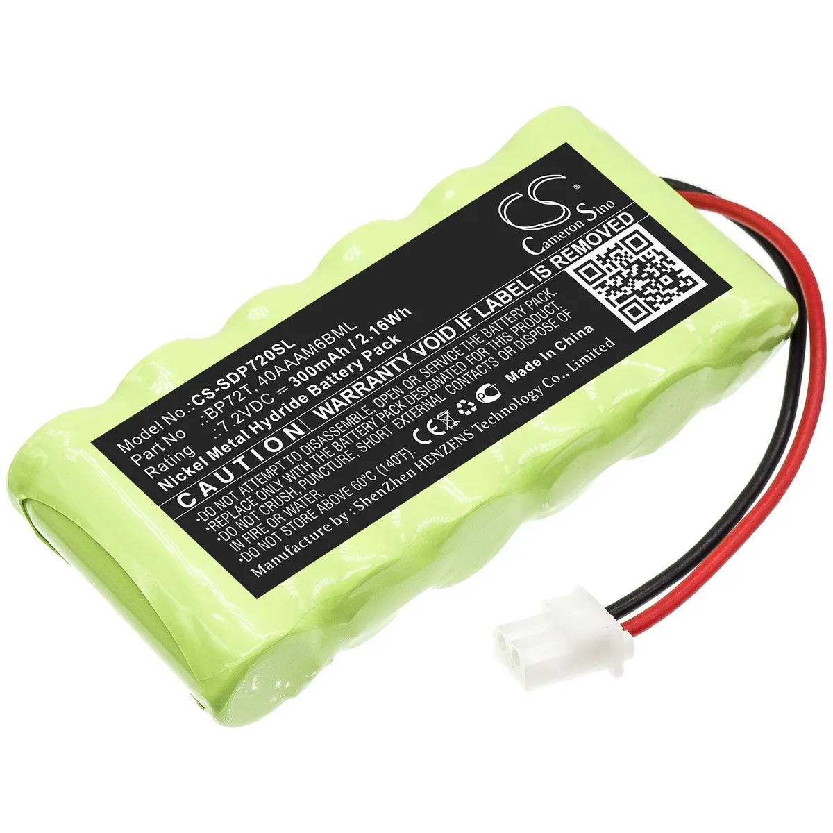 Cameron &amp; Co Cameron &amp; Co DS-CS-SDP720SL standard battery Ni-MH 7.2V 300mAh green — product photo