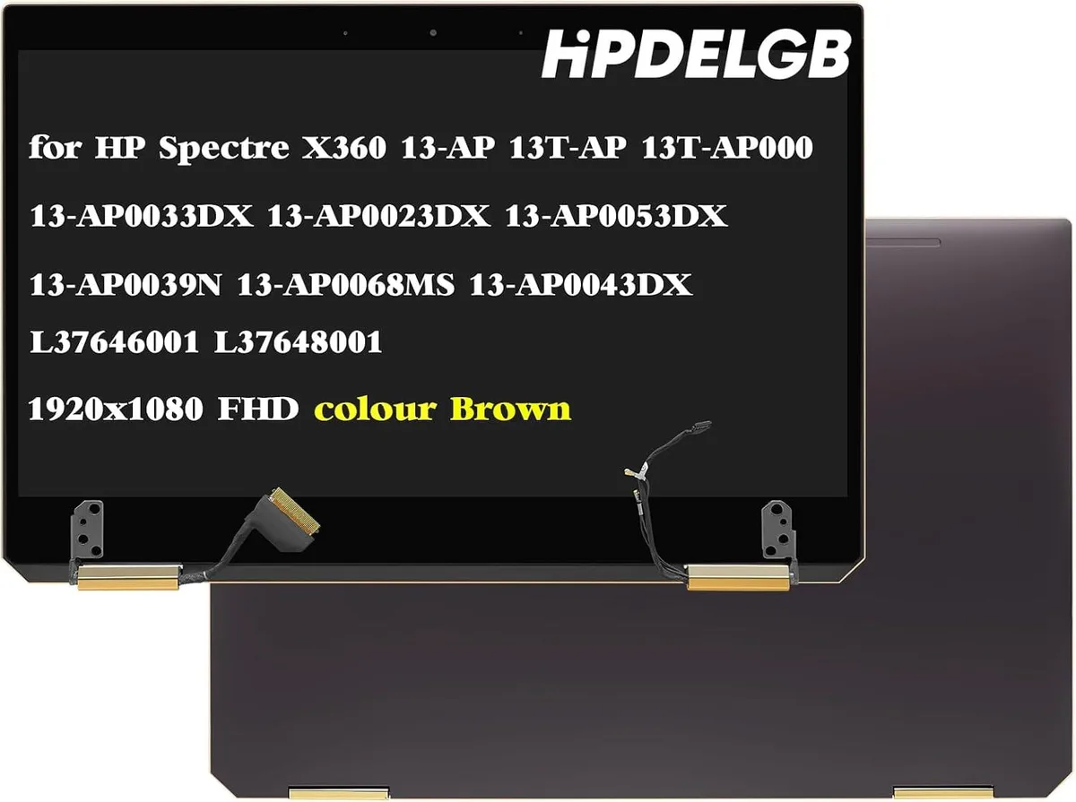 NUOLAISUN NUOLAISUN replacement laptop screen for HP Spectre X360 13-AP 1920x1080 touch Brown — product photo