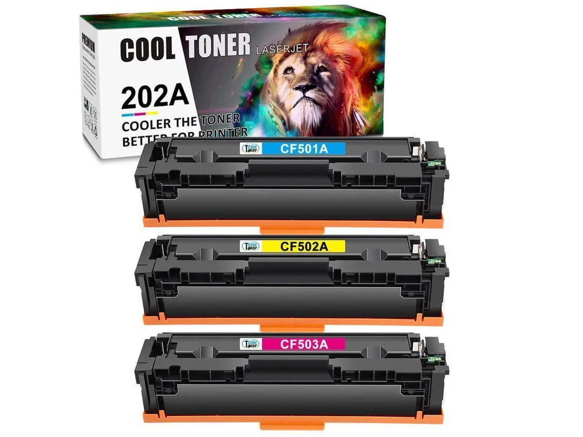 V4ink V4ink CF500A 3-pack CMY toner cartridges 202A compatible — product photo