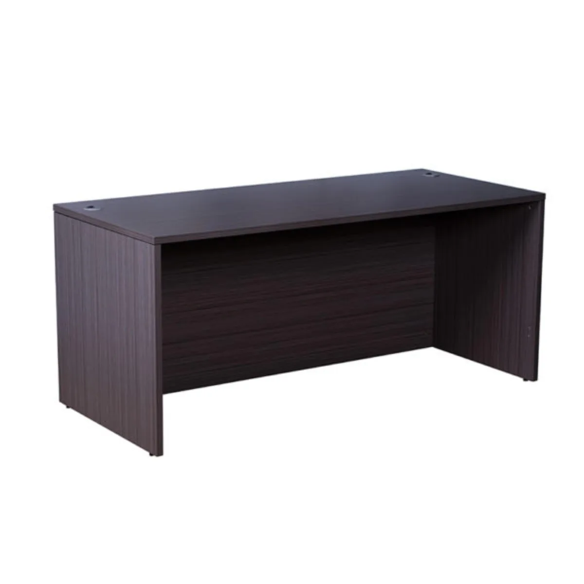 BOSS Office Products BOSS Office Products N101-DW desk shell 71"W x 36"D driftwood office furniture — product photo