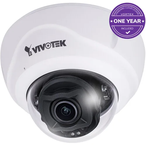 VIVOTEK Inc. VIVOTEK Inc. FD837-HTV-1Y 5MP outdoor dome network camera 2.7-13.5mm lens 1-year VSaaS — product photo