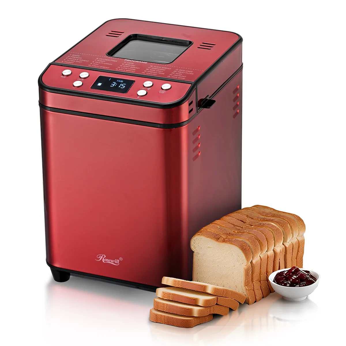 Rosewill Rosewill RHBM-25001RD 25-program 2 lb bread maker red — product photo