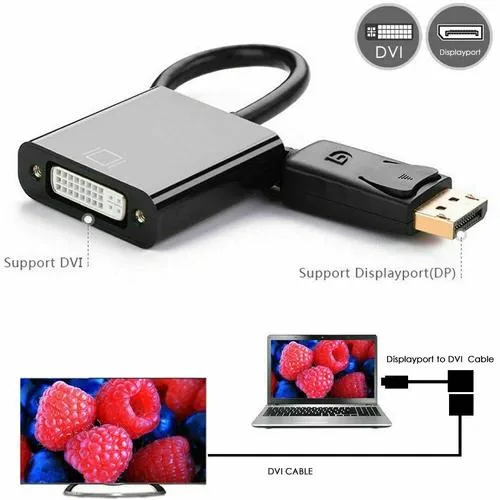 NShi NShi DisplayPort Male to DVI Female Adapter Cable 25cm — product photo