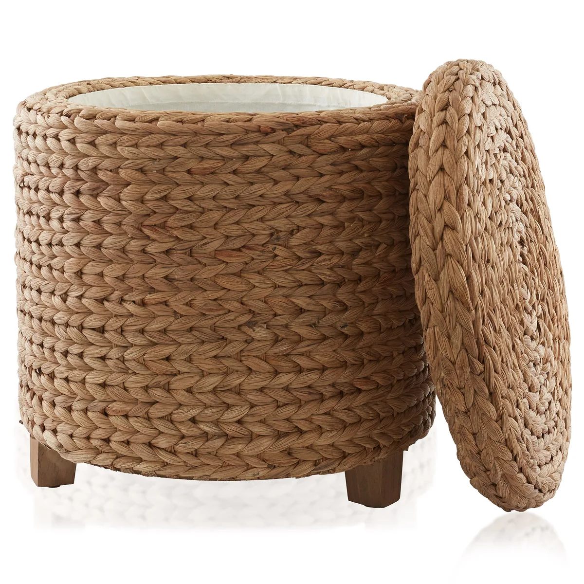 Casafield Casafield STO-W5539-CIN 17" Round Storage Ottoman Cinnamon — product photo