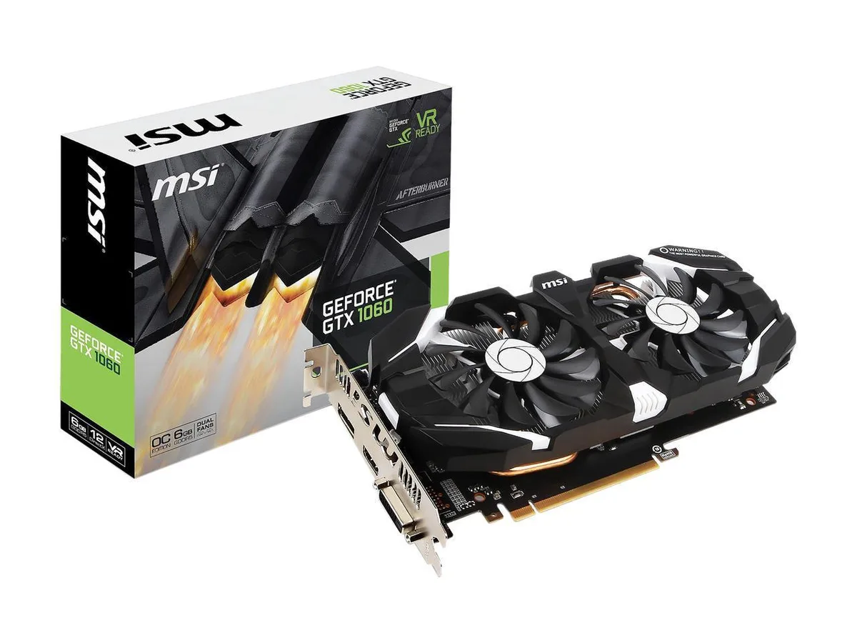 MSI MSI GeForce GTX 1060 6GT OCV1 6GB graphics card — product photo