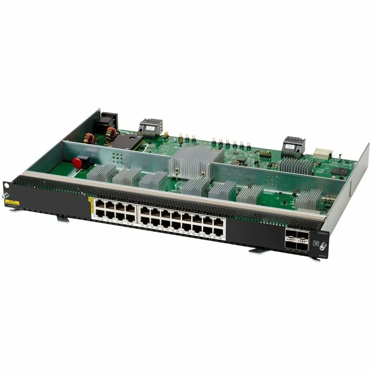 HPE HPE Aruba CX 6400 24-port Smart Rate 1G/2.5G/5G/10G PoE 4x SFP56 50G S1T83A network switch — product photo