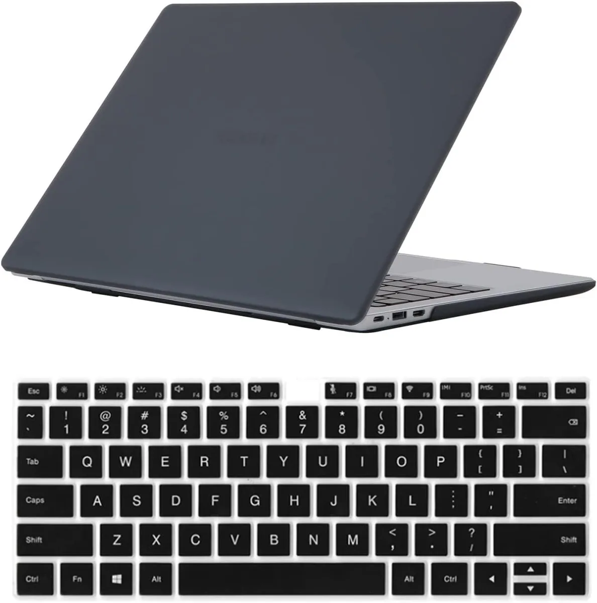 Werleo Werleo laptop case 14 inch black hard shell with keyboard cover — product photo