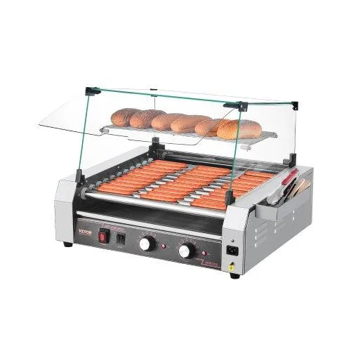 VEVOR VEVOR Hot Dog Roller 11 Rollers 30 Capacity 1600W Stainless Steel — product photo