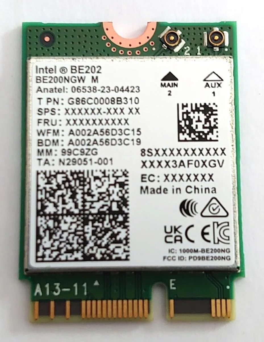 Intel Intel BE202.NGWG.NV Wi-Fi 7 adapter M.2 2230 — product photo