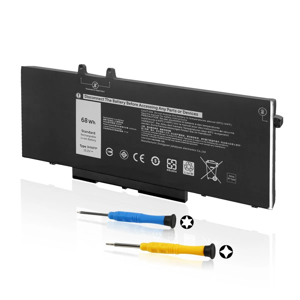  Dell 3HWPP 15.2V 68Wh 4-Cell Li-ion Battery — product photo