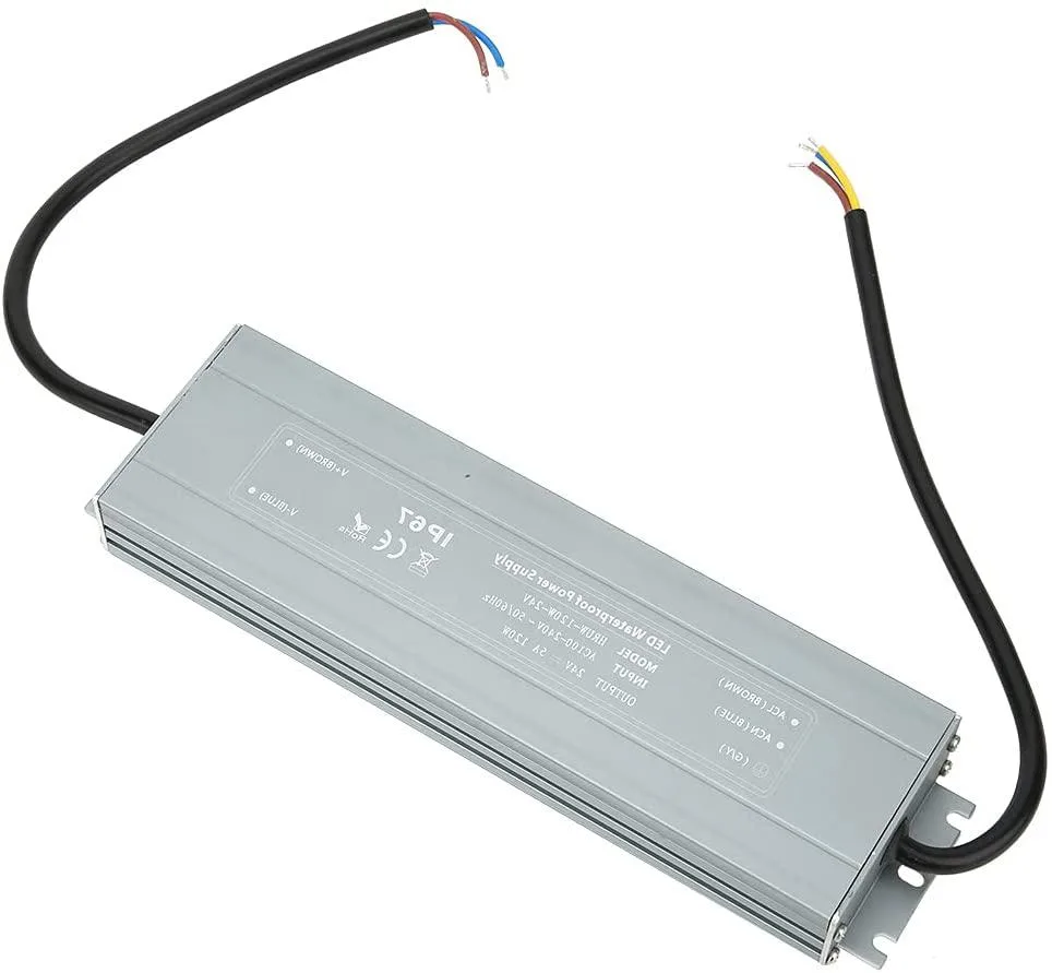 myVolts myVolts HRUW-120W-24V 120W 24VDC IP67 power supply — product photo