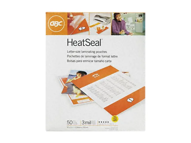 GBC GBC 3745690 Laminating Pouches 3 mil 9 x 11 1/2 50/Box — product photo