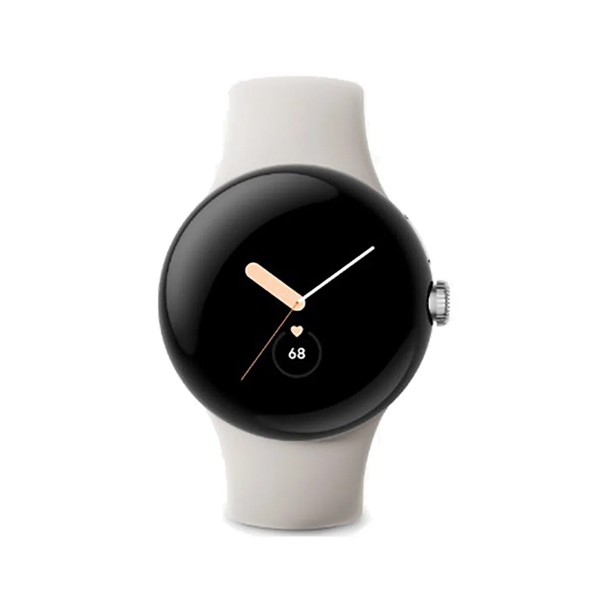 Google Google Pixel Watch Polished Silver Chalk Active band 1.2" 32GB 2GB RAM — product photo