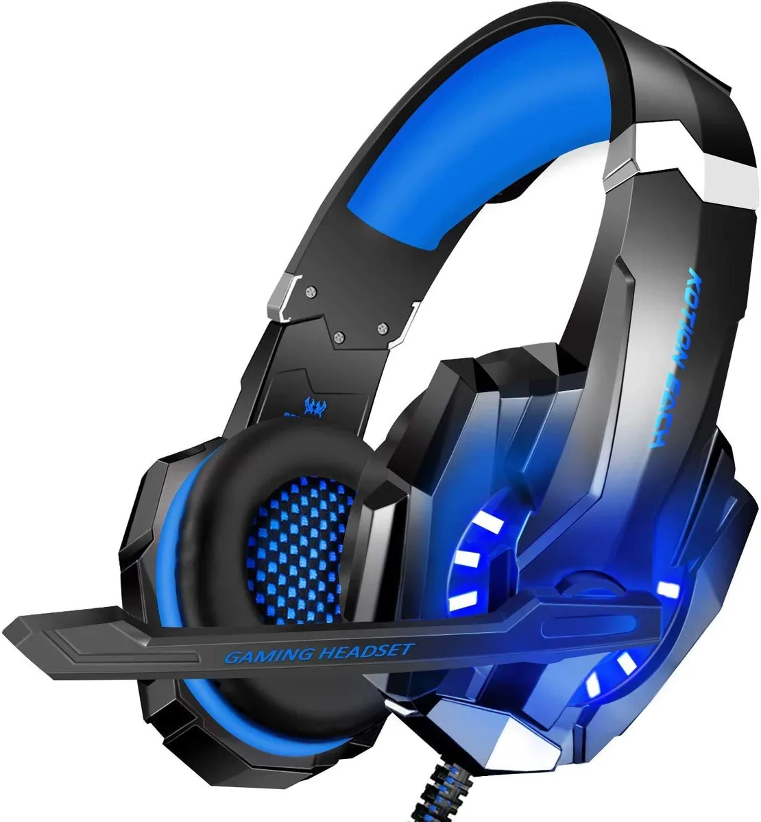  BlueFire G9000 stereo gaming headset 40mm 3.5mm blue — product photo