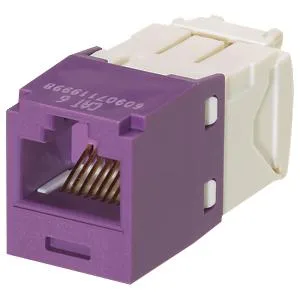 Panduit Panduit CJ688TGVL Cat6 UTP RJ45 TG Jack Module Violet — product photo